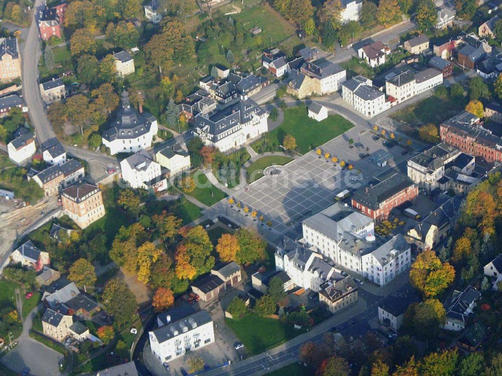 Luftaufnahme Klingenthal ( Sachsen ) - Blick auf das Stadtzentrum von Klingenthal