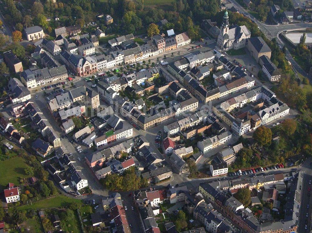 Luftbild Markneukirchen - Blick auf das Stadtzentrum von Markneukirchen