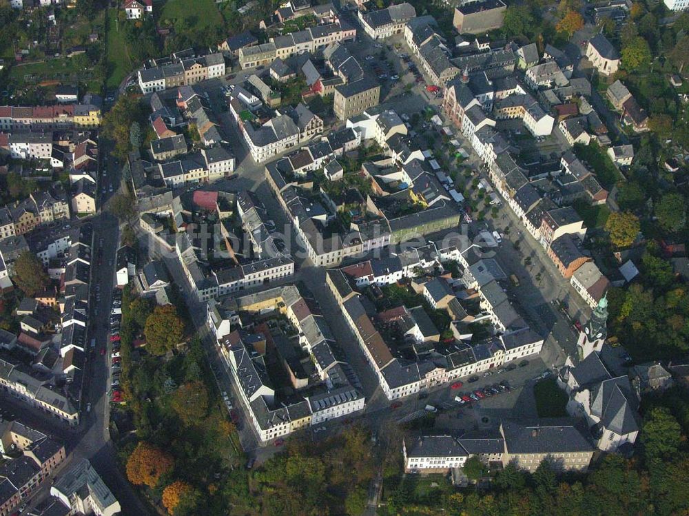 Luftbild Markneukirchen - Blick auf das Stadtzentrum von Markneukirchen