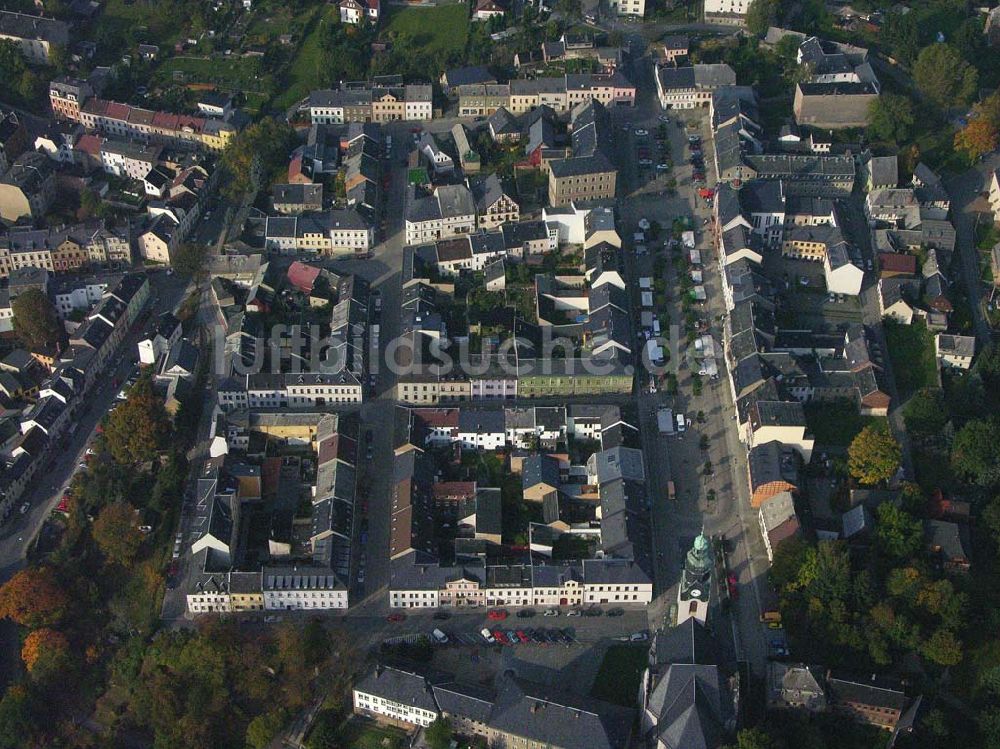 Luftaufnahme Markneukirchen - Blick auf das Stadtzentrum von Markneukirchen