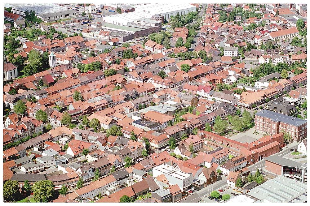 Seesen aus der Vogelperspektive: Blick auf Stadtzentrum von Seesen