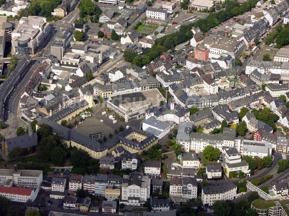 Luftbild Siegen - Blick auf das Stadtzentrum von Siegen