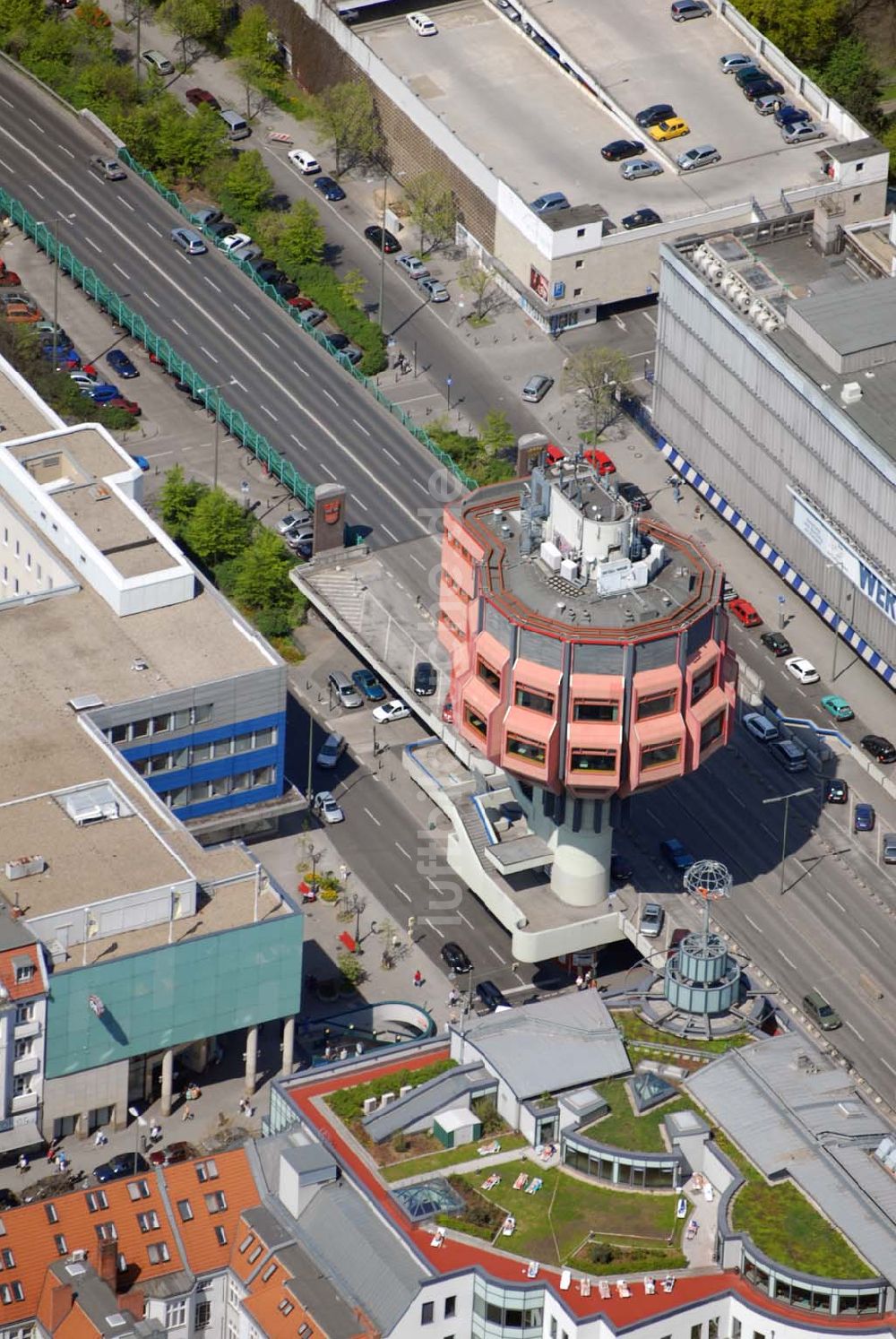 Luftbild Berlin Steglitz - Blick auf den Steglitzer Kreisel