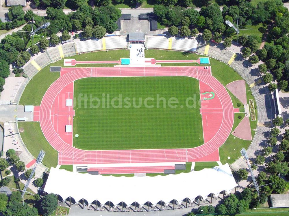 Luftaufnahme Erfurt / Thüringen - Blick auf das Steigerwaldstadion.