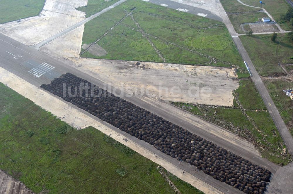 Luftaufnahme Cottbus - Blick auf den stillgelegten Flugplatz Cottbus-Nord