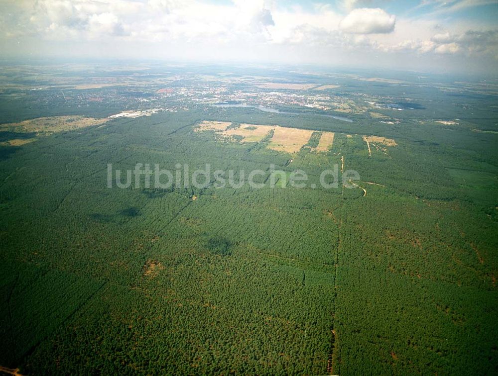 Luftaufnahme Lehnitz - Blick auf stillgelegten Truppenübungsplatz Lehnitz bei Oranienburg