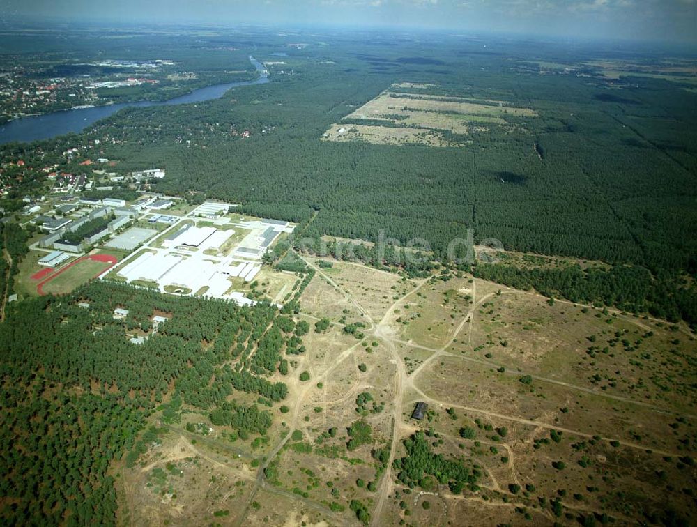 Lehnitz aus der Vogelperspektive: Blick auf stillgelegten Truppenübungsplatz Lehnitz bei Oranienburg