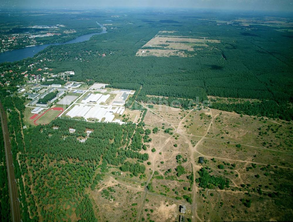 Luftbild Lehnitz - Blick auf stillgelegten Truppenübungsplatz Lehnitz bei Oranienburg