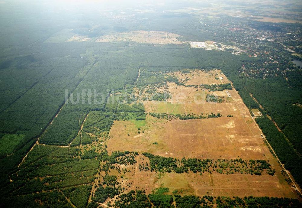 Luftbild Lehnitz - Blick auf stillgelegten Truppenübungsplatz Lehnitz bei Oranienburg