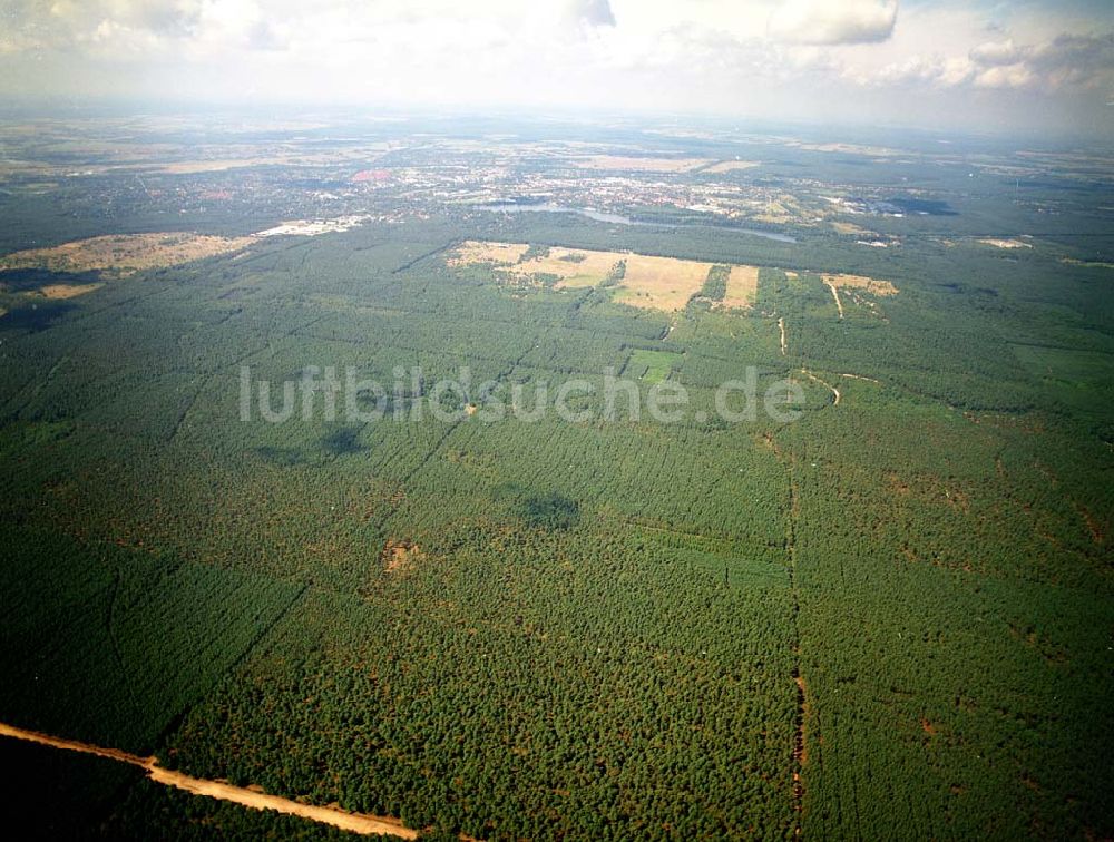 Luftbild Lehnitz - Blick auf stillgelegten Truppenübungsplatz Lehnitz bei Oranienburg