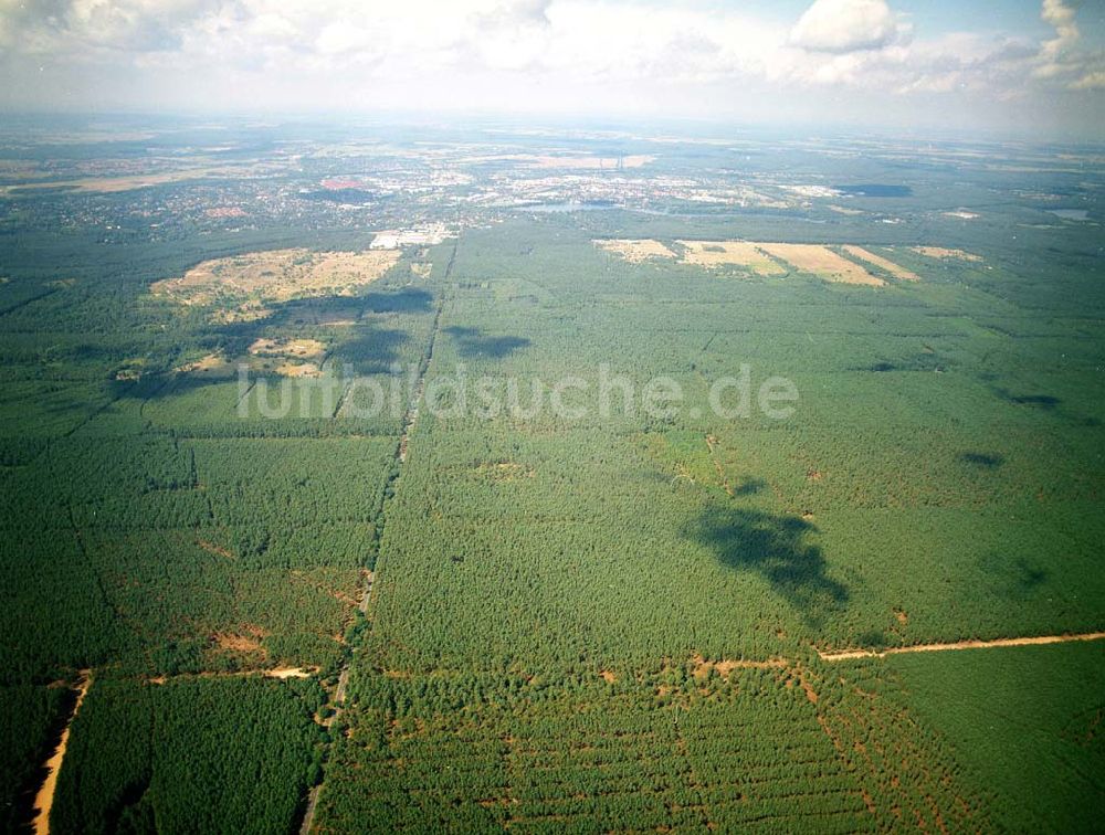 Lehnitz aus der Vogelperspektive: Blick auf stillgelegten Truppenübungsplatz Lehnitz bei Oranienburg