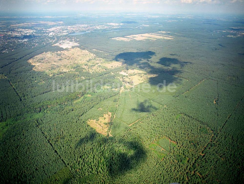 Luftbild Lehnitz - Blick auf stillgelegten Truppenübungsplatz Lehnitz bei Oranienburg