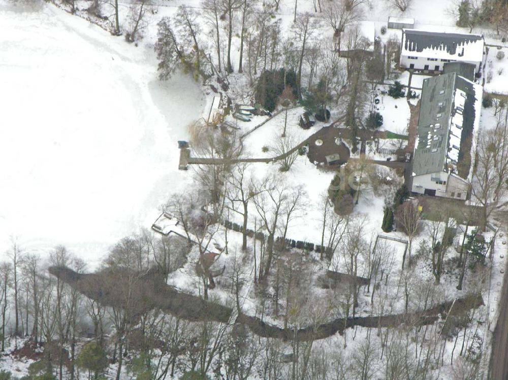 Luftbild Spitzmühle bei Strausberg - Blick auf den Tegler See (kleiner Ausschnitt)