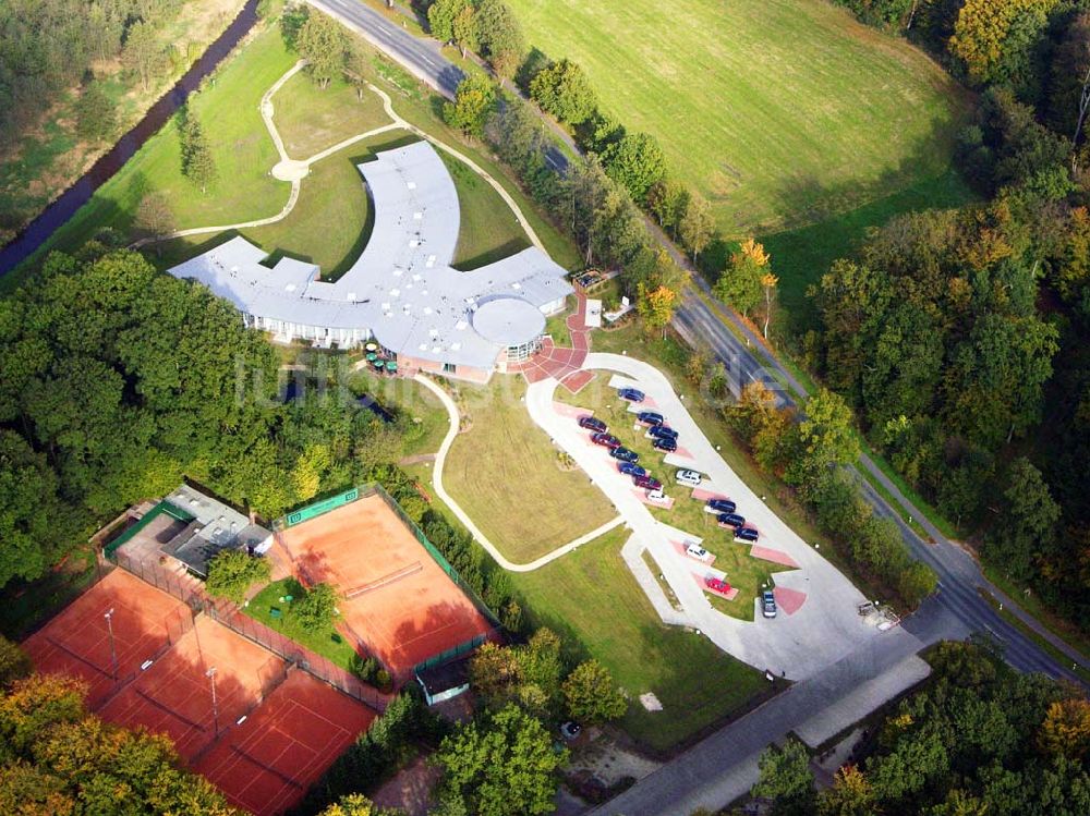 Luftaufnahme Wusterhausen - Blick auf den Tennisclub Wusterhausen