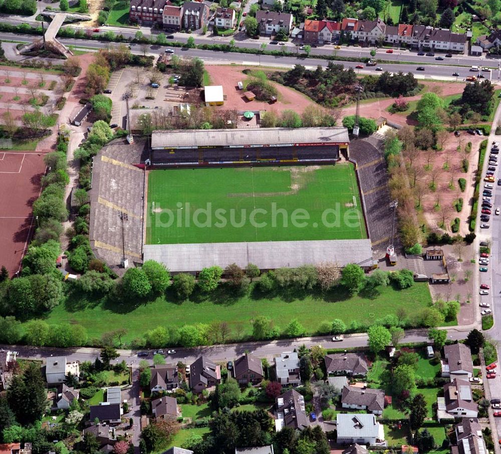 Aachen aus der Vogelperspektive: Blick auf das Tivoli - Stadion in Aachen