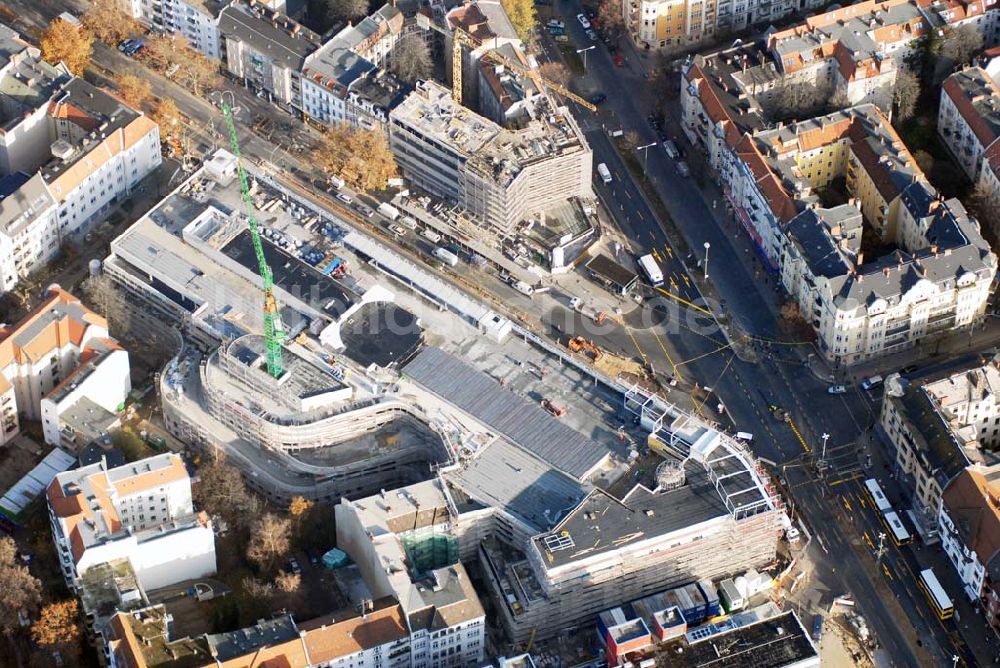 Berlin Steglitz aus der Vogelperspektive: Blick auf die Umbau- und Erweiterungsbauarbeiten am FORUM STEGLITZ