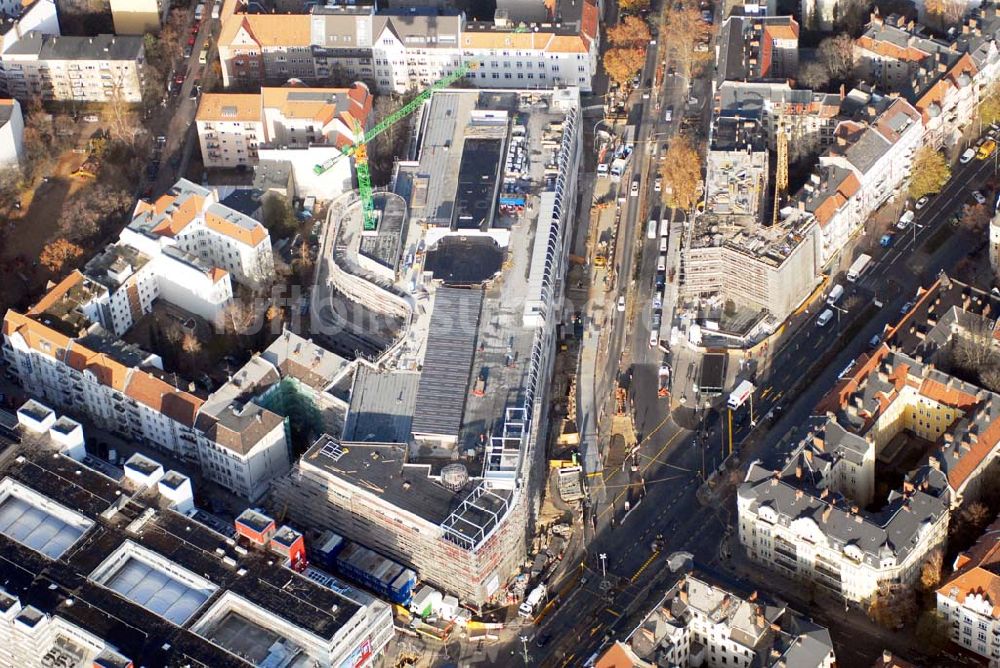 Berlin Steglitz aus der Vogelperspektive: Blick auf die Umbau- und Erweiterungsbauarbeiten am FORUM STEGLITZ