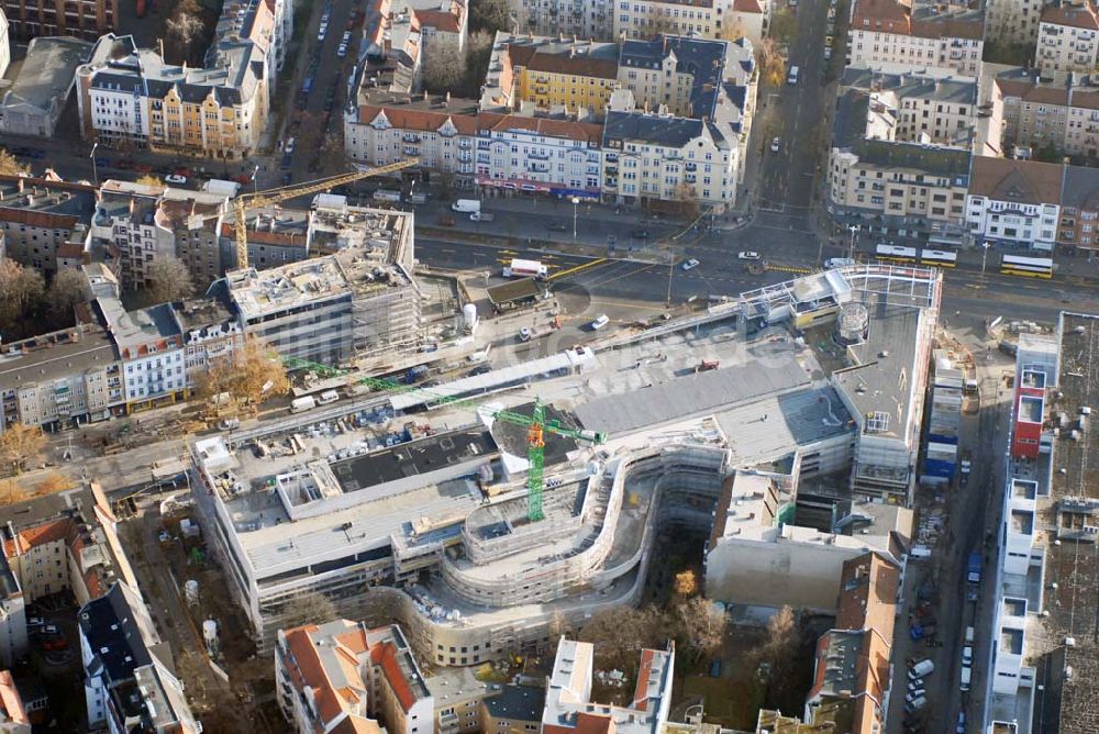 Berlin Steglitz aus der Vogelperspektive: Blick auf die Umbau- und Erweiterungsbauarbeiten am FORUM STEGLITZ