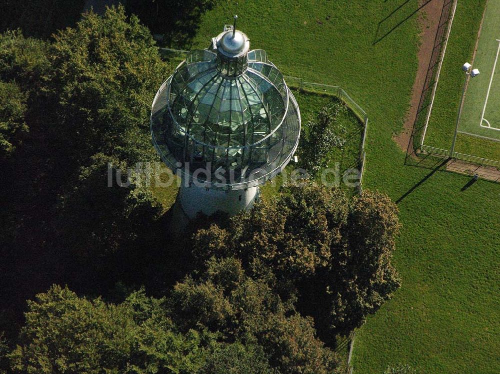 Luftbild Wuppertal - Blick auf umgebauten Wasserturm westlich in Wuppertal