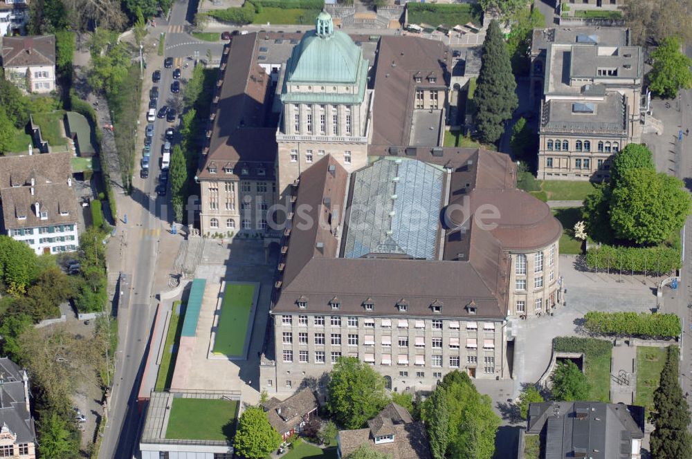 Luftaufnahme Zürich - Blick auf die Universität Zürich