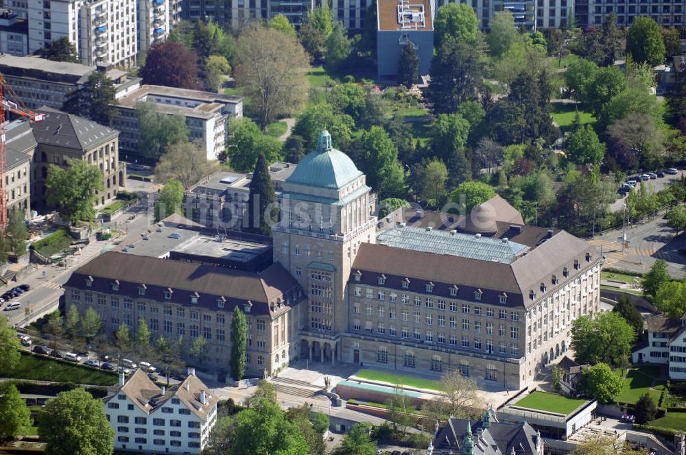 Zürich von oben - Blick auf die Universität Zürich