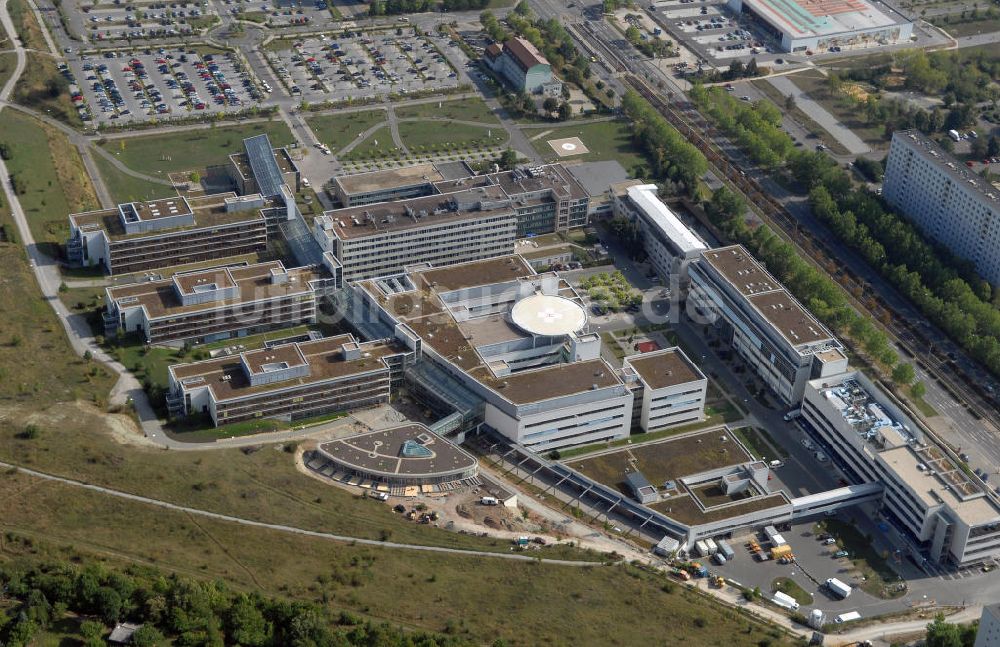 Luftaufnahme Jena - Blick auf das Universitätsklinikum der Friedrich-Schiller-Universität am Standort Jena-Lobeda