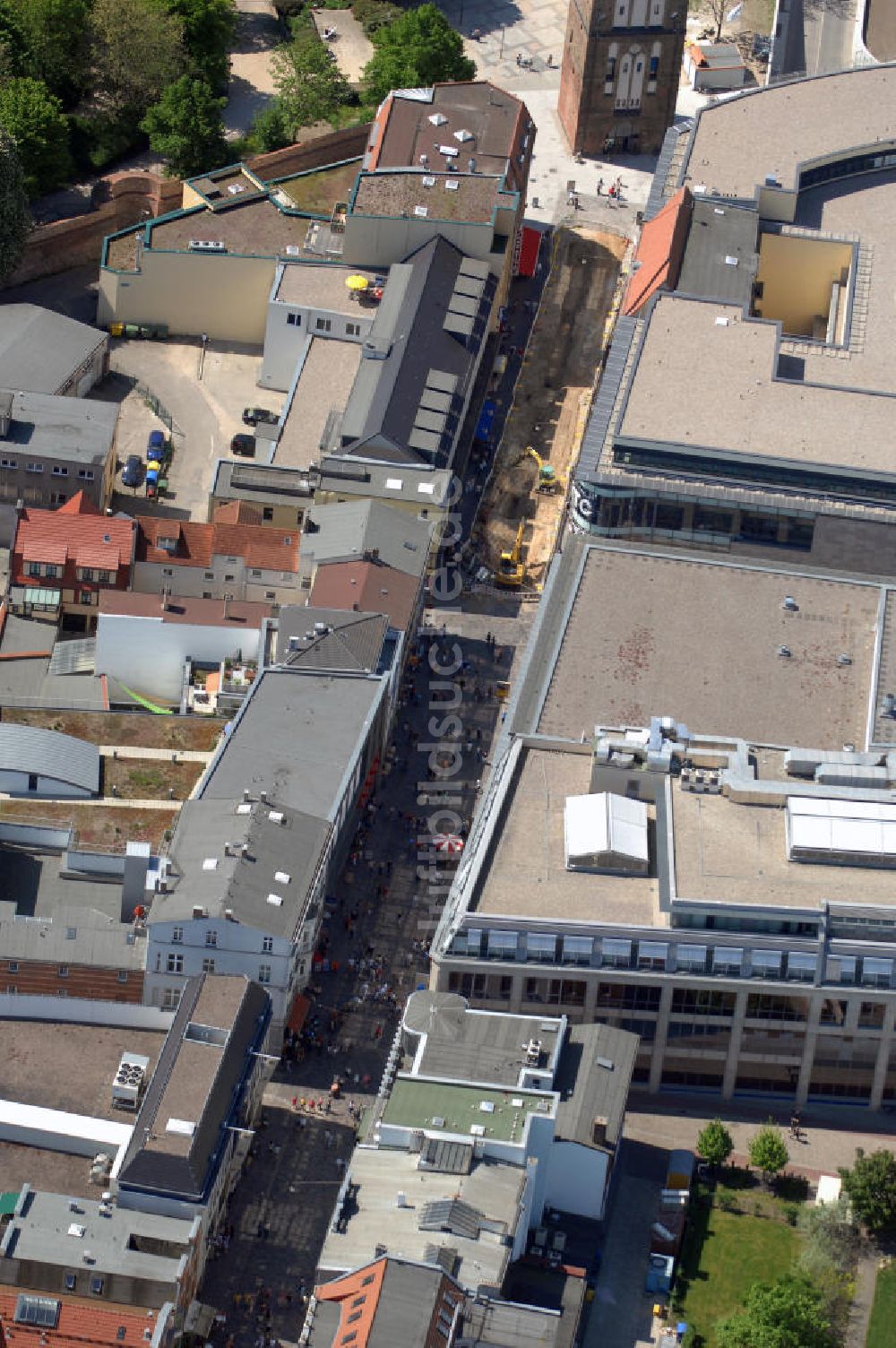 Rostock aus der Vogelperspektive: Blick auf den Universitätsplatz Rostock und Umgebung