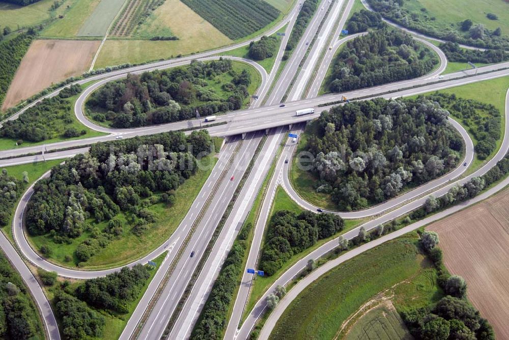 Luftaufnahme Baden-Baden - Blick auf den Verlauf der BAB A5 zwischen dem AA Offenburg nordwärts bis zum AA Baden-Baden