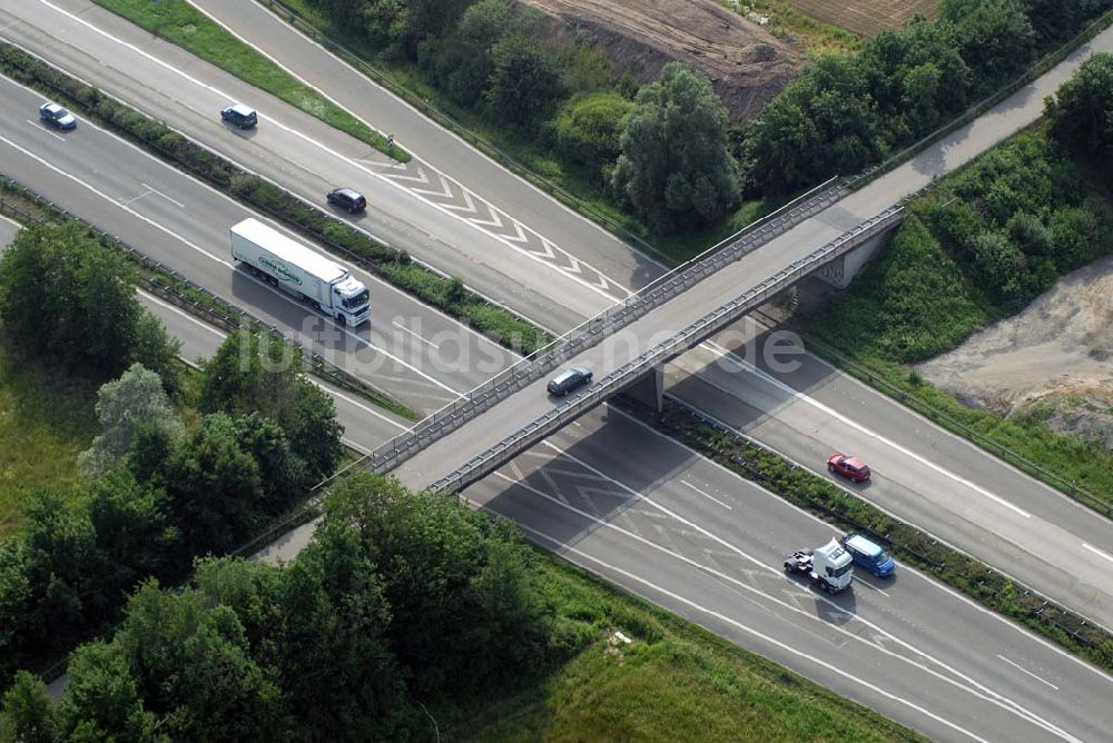 Baden-Baden aus der Vogelperspektive: Blick auf den Verlauf der BAB A5 zwischen dem AA Offenburg nordwärts bis zum AA Baden-Baden