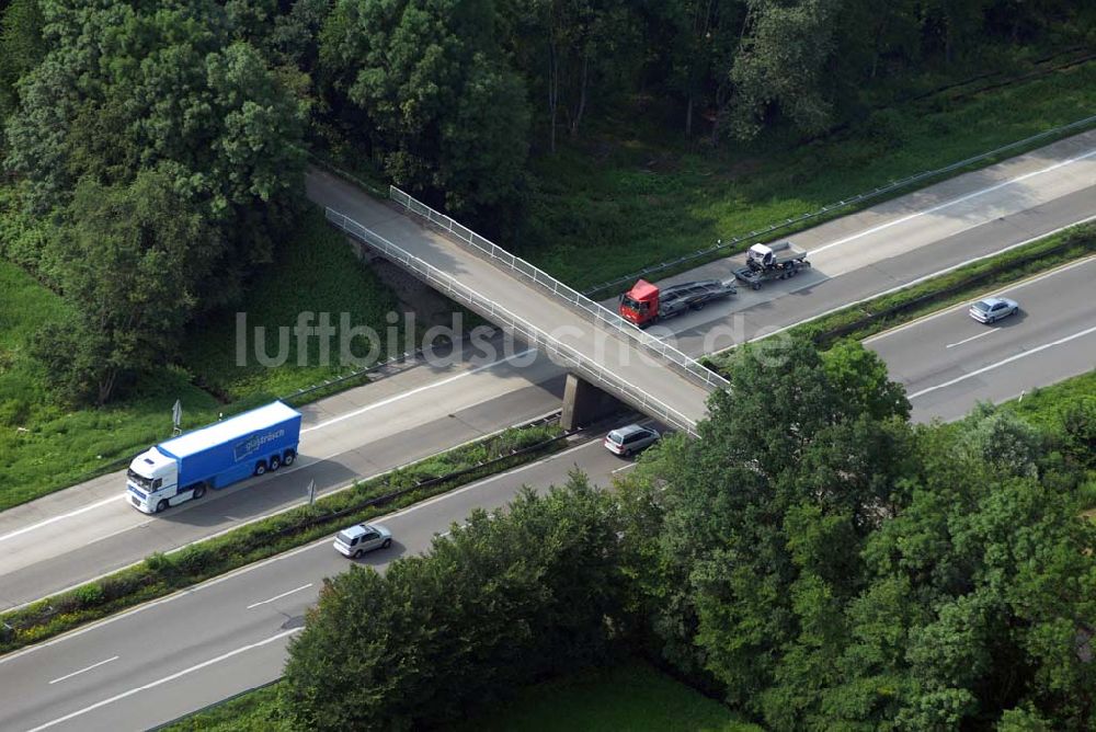 Baden-Baden aus der Vogelperspektive: Blick auf den Verlauf der BAB A5 zwischen dem AA Offenburg nordwärts bis zum AA Baden-Baden