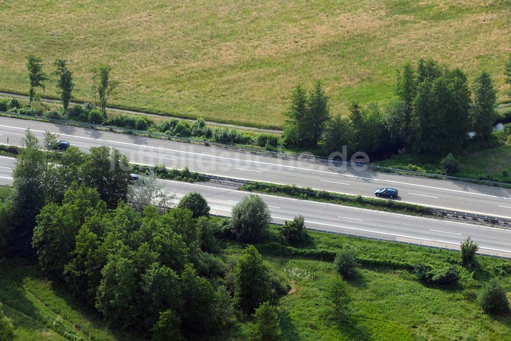 Luftaufnahme Baden-Baden - Blick auf den Verlauf der BAB A5 zwischen dem AA Offenburg nordwärts bis zum AA Baden-Baden