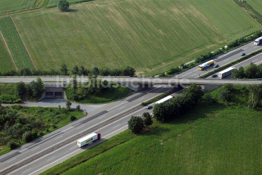 Luftaufnahme Baden-Baden - Blick auf den Verlauf der BAB A5 zwischen dem AA Offenburg nordwärts bis zum AA Baden-Baden