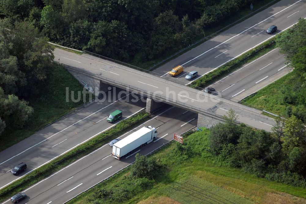 Luftaufnahme Baden-Baden - Blick auf den Verlauf der BAB A5 zwischen dem AA Offenburg nordwärts bis zum AA Baden-Baden