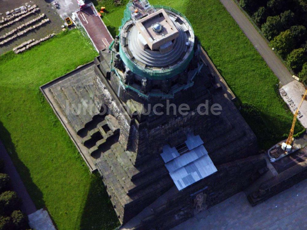 Leipzig aus der Vogelperspektive: Blick auf das Völkerschlachtdenkmal