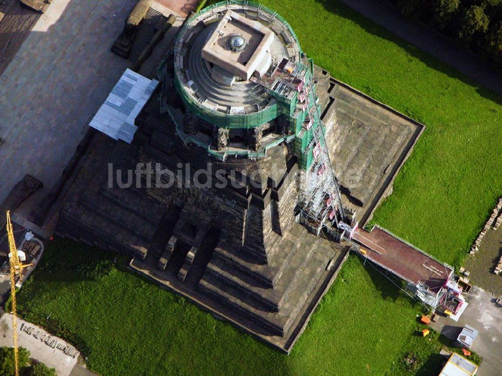 Luftbild Leipzig - Blick auf das Völkerschlachtdenkmal