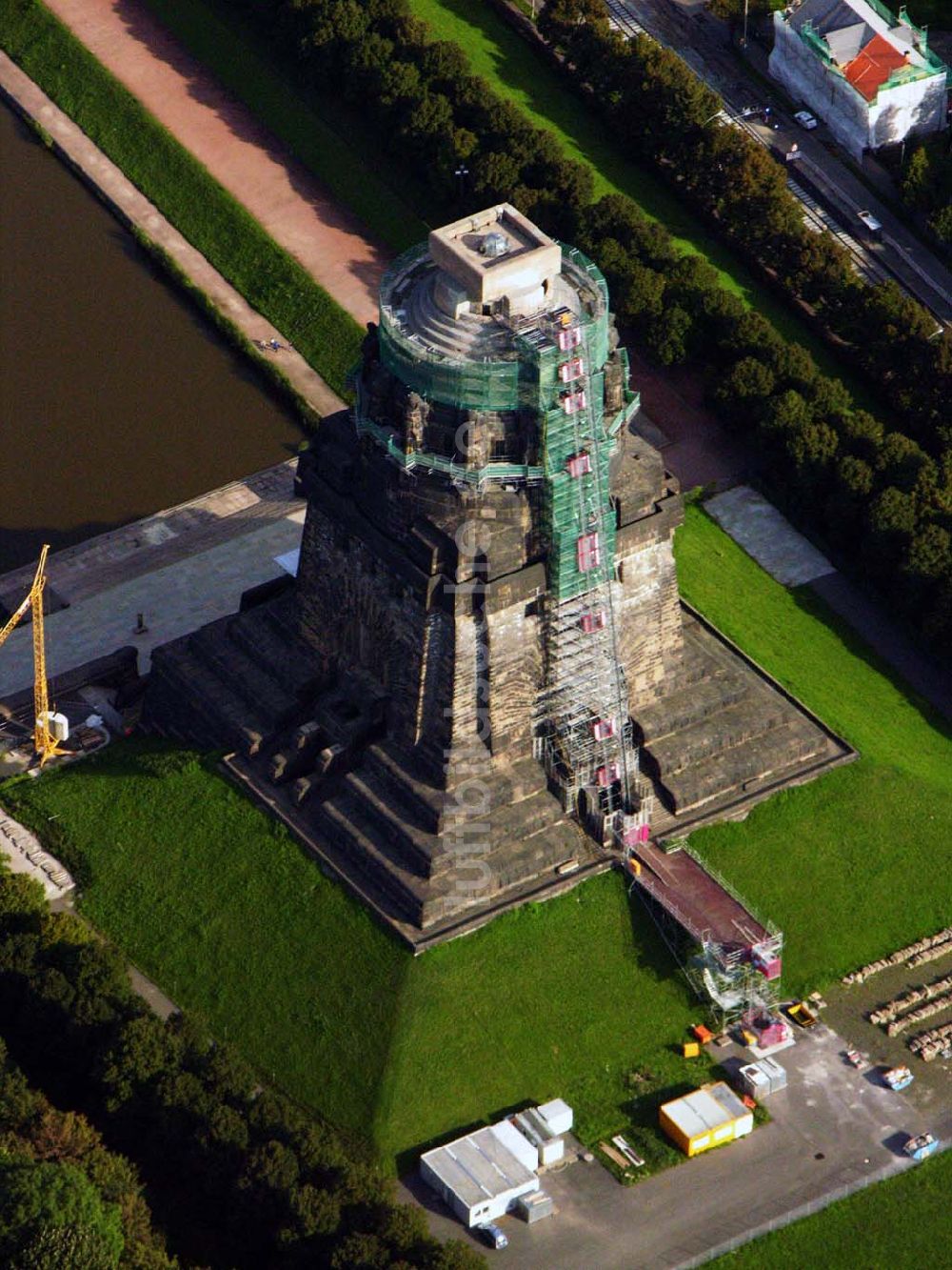 Leipzig von oben - Blick auf das Völkerschlachtdenkmal