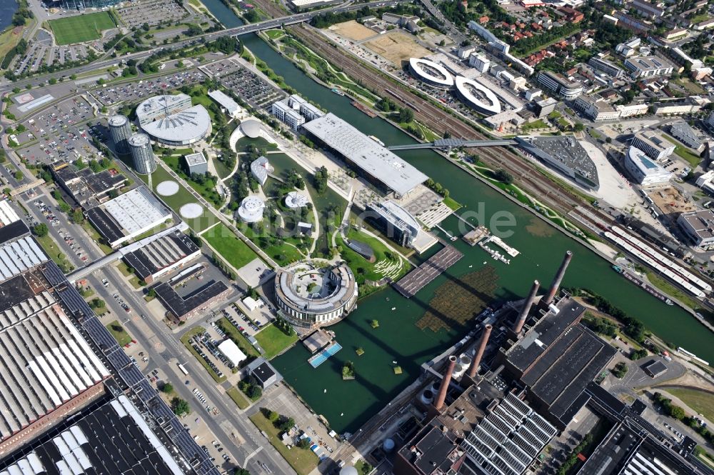 Luftaufnahme Wolfsburg - Blick auf das Volkswagen Werksgelände in Wolfsburg