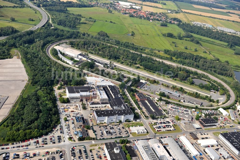 Wolfsburg von oben - Blick auf das Volkswagen Werksgelände in Wolfsburg