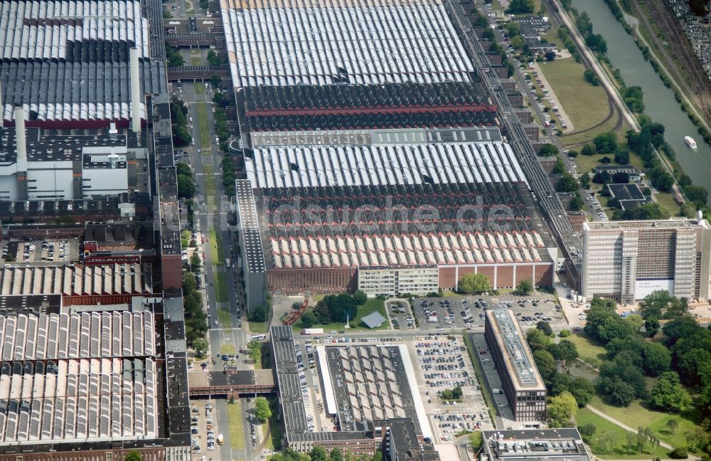 Wolfsburg von oben - Blick auf das Volkswagenwerk in Wolfsburg im Bundesland Niedersachsen