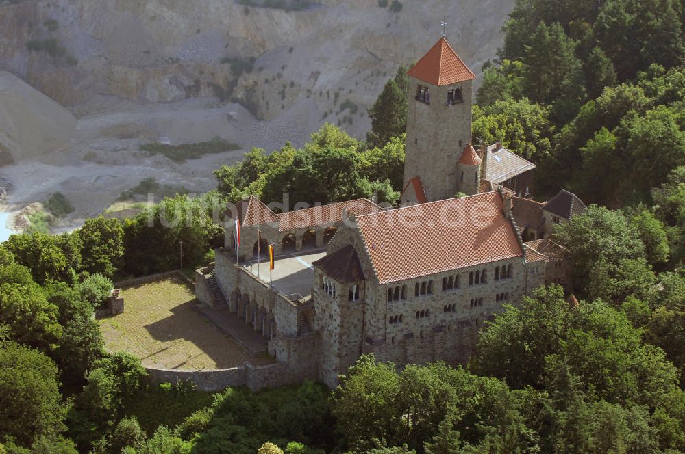 Luftaufnahme Weinheim - Blick auf die Wachenburg bei Weinheim