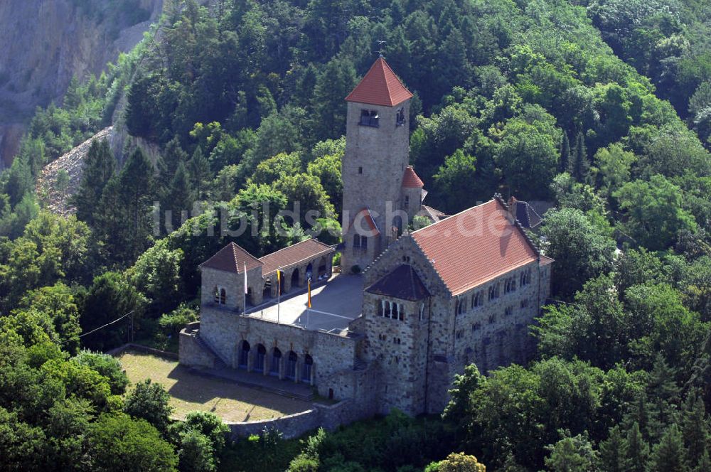 Luftbild Weinheim - Blick auf die Wachenburg bei Weinheim