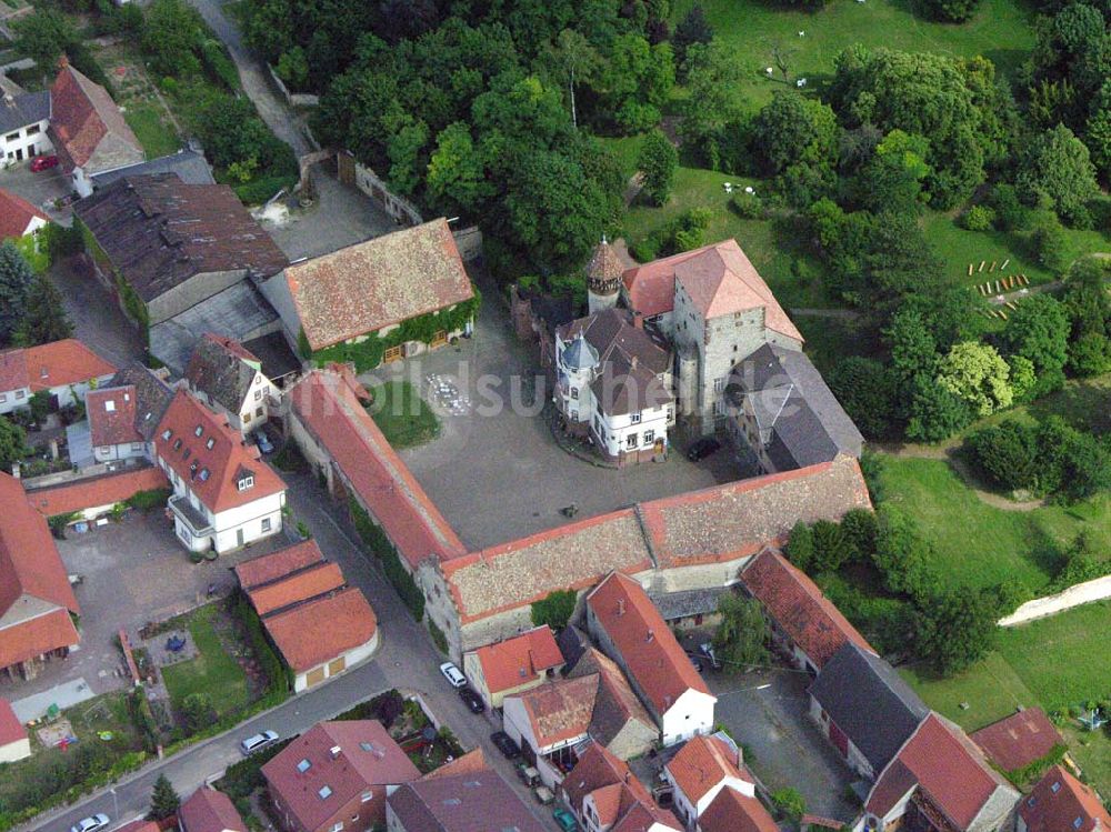 Wachenheim / Rheinland-Pfalz aus der Vogelperspektive: Blick auf Wachenheim mit Gutshof Wachenheim