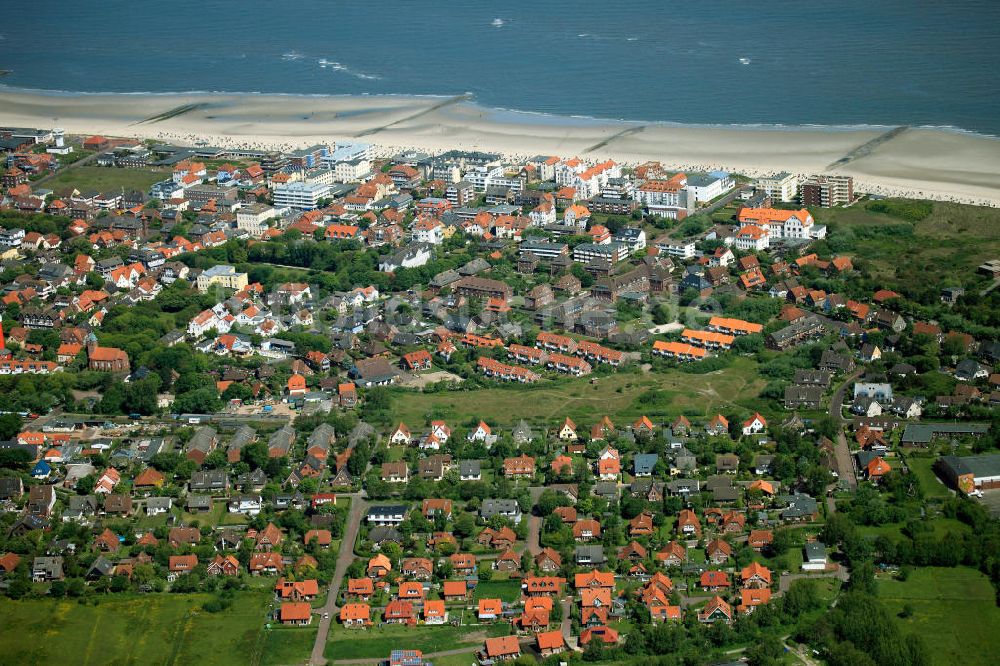 Luftaufnahme Wangerooge - Blick auf Wangerooge in Niedersachsen