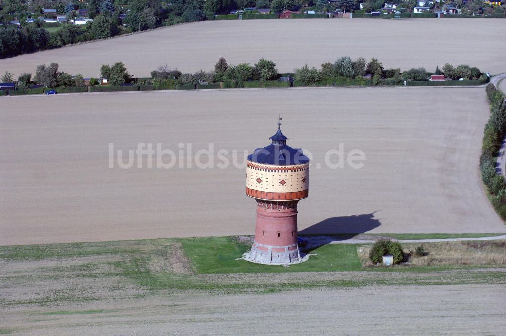 Luftbild Mittweida - Blick auf den Wasserturm bei Mittweida