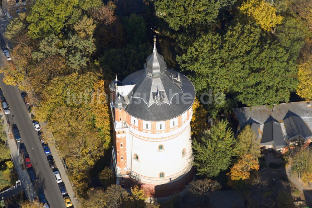 Braunschweig aus der Vogelperspektive: Blick auf den Wasserturm auf dem Giersberg in Braunschweig