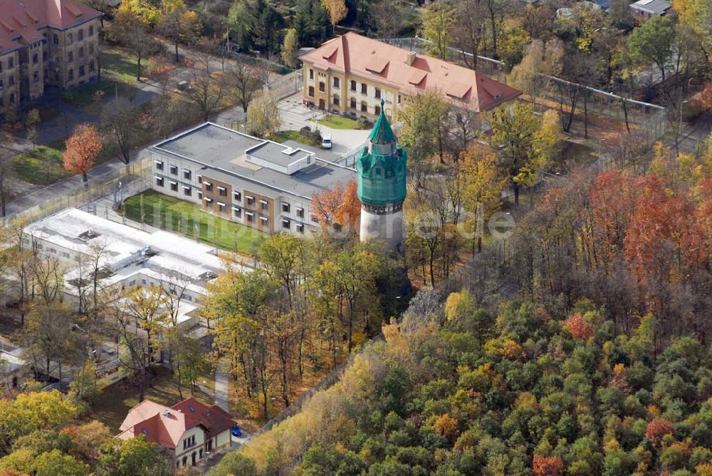 Leipzig aus der Vogelperspektive: Blick auf den Wasserturm in der Gorbitzer Strasse