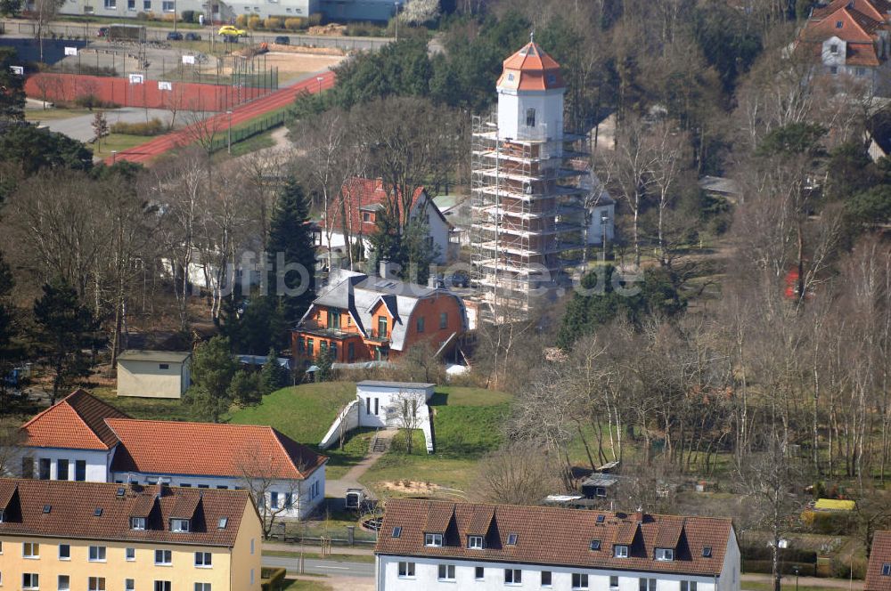 Graal-Müritz von oben - Blick auf den Wasserturm in Graal-Müritz