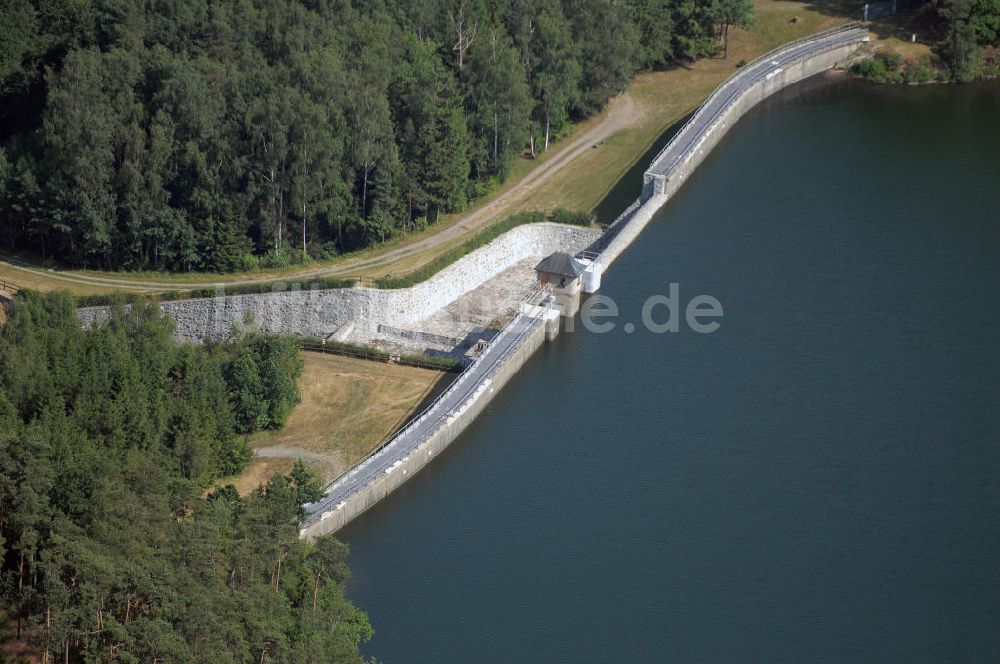 Luftbild Zeulenroda-Triebes - Blick auf die Weidatalsperre bei Zeulenroda-Triebes