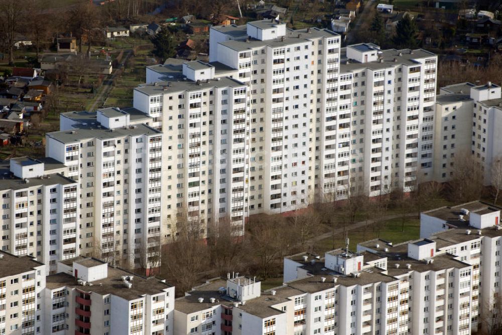 Luftaufnahme Berlin - Blick auf die Weisse Siedlung in Neukölln