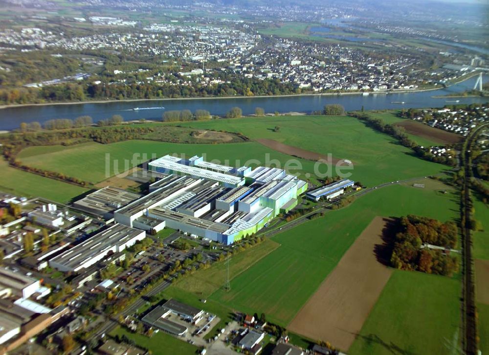 Luftaufnahme Andernach (Rheinland-Pfalz) - Blick auf ein Werk der Rasselstein GmbH in Andernach